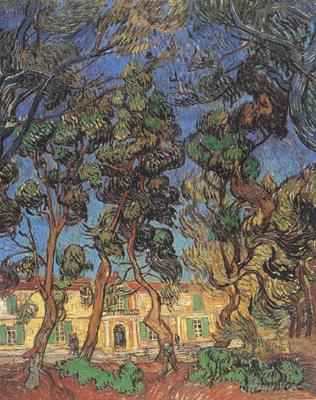 Vincent Van Gogh Trees in the Garden of Saint-Paul Hospital (nn04) France oil painting art